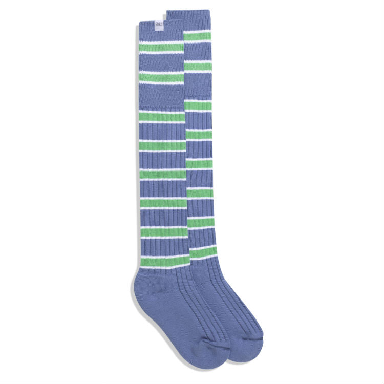 blue white and green luxury socks