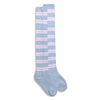blue pink and white luxury socks